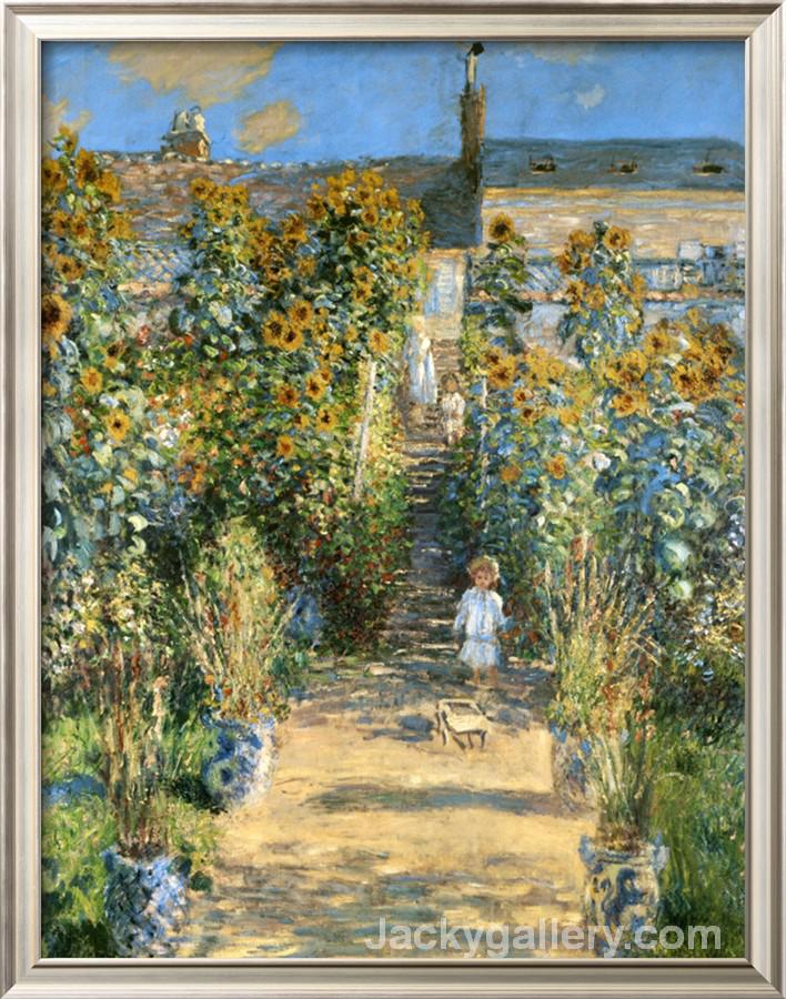 Garden at Vetheuil by Claude Monet paintings reproduction for sale Oil ...