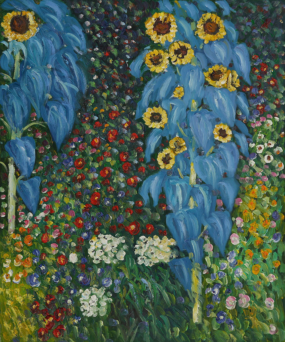 klimt sunflower garden