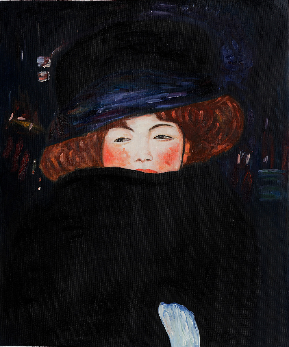 lady with hat