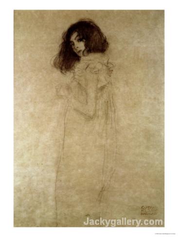 gustav klimt portrait of a young woman