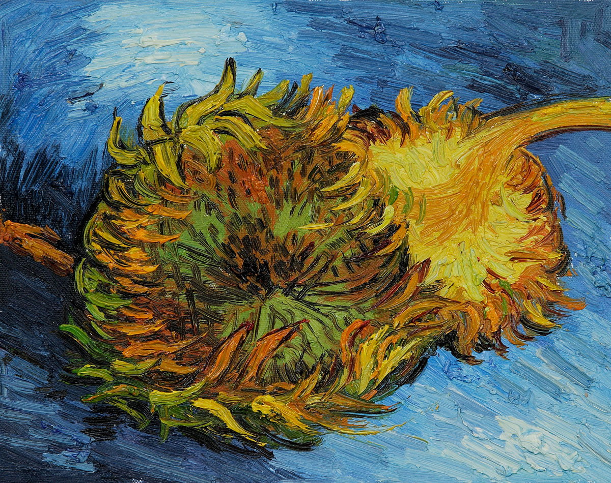 Two Sunflowers Pre-Framed by Vincent Van Gogh for sale : Jacky Gallery ...